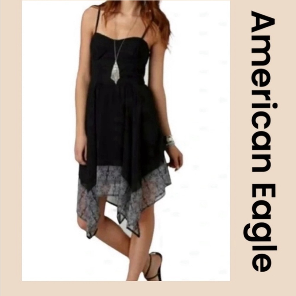 D6- pretty black dress size M AMERICAN EAGLE OUTFITTERS